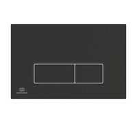 Ideal Standard Oleas P2 Pneumatic Silk Black Wall-Mounted Dual Flushing Plate (H)154mm (W)234mm
