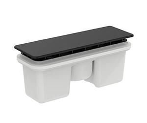 Ideal Standard - Rectangular Inspectable Waste 220x80x78.5mm, Black Shower Tray