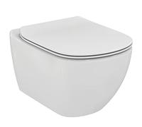 Ideal Standard T354601 TESI Suspended Set, Without Flange, Ultra-Thin Removable seat, Drop Brake, aquablade Technology, Toilet Bowl, White