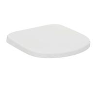Ideal Standard - Tempo Toilet seat and Cover, Wrapover Design, D-Shape, UV-Resistant, Durable, Inclusive Hinge Set, Easy to Install, Scratch-Resistant duroplast, White Glossy