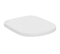 Ideal Standard Tempo Toilet seat, Durable Wrapover seat in D-Shape, Suitable for Compact Toilets - White (365x390x45 mm)