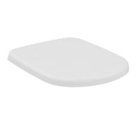 Ideal Standard Tempo Toilet seat, Durable Wrapover seat in D-Shape, with Soft-Close Mechanism, Made of Robust duroplast - White (365x425x40 mm)