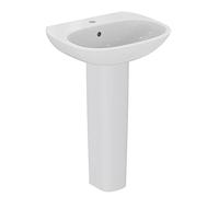 Ideal Standard Tesi 55cm Full Pedestal Bathroom Sink/Basin, 1 Tap Hole, T352301, White