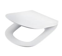 Ideal Standard Tesi Toilet seat and Cover, D-Shape, Soft-Close seat with Quick-Release Function for Easy Cleaning, Scratch-Resistant duroplast - White (370x450x45 mm)