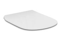 Ideal Standard Tesi Slow Close Slim Toilet Seat And Cover, With Quick Release, White, White