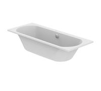 Ideal Standard Tesi White Rectangular Square Bath Double Ended Bath With 0 Tap Holes (L)169.5Cm (W)69.5Cm