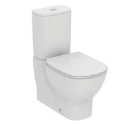 Ideal Standard Tesi White Rimless Slim Oval Back To Wall Toilet Set With Soft Close Seat & Close Coupled Cistern