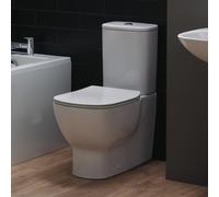 Ideal Standard Tesi White Slim Back To Wall Oval Toilet Set With Soft Close Seat & Close Coupled Cistern