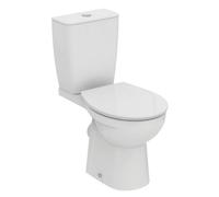 Ideal Standard Tirso White Boxed Rim Round Close-Coupled Toilet Set With Soft Close Seat