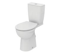 Ideal Standard Tirso White Close-Coupled Round Toilet Set With Soft Close Seat