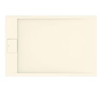 Ideal Standard - Ultra Flat S i.Life, Rectangular Shower Tray 120x90 in Resin, Short Side Drain Waste, Stone Effect matt Finish, Sand