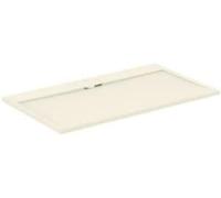 Ideal Standard - Ultra Flat S i.Life, Rectangular Shower Tray 140x80 in Resin, Long Side Drain Waste, Stone Effect matt Finish, Sand