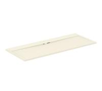 Ideal Standard - Ultra Flat S i.Life, Rectangular Shower Tray 170x70 in Resin, Long Side Drain Waste, Stone Effect matt Finish, Sand