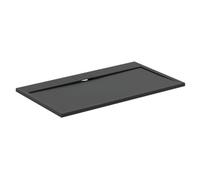 Ideal Standard Ultraflat S I.life Matt Jet Black Rectangular Centre Drain Universal Shower Tray (L)1400mm (W)800mm (H) 30mm