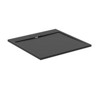 Ideal Standard Ultraflat S I.life Matt Jet Black Square End Drain Shower Tray (L)1000mm (W)1000mm (H) 30mm