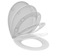 Ideal Standard D Shaped Toilet Seat Revo White with Softclosing E131801