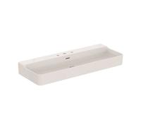 Ideal Standard Wall Hung Basin CONCA grounded, 3 Holes with overflow 1200x165x450mm White