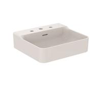 Ideal Standard Wall Hung Basin CONCA grounded, 3 Holes with overflow 500x165x450mm White