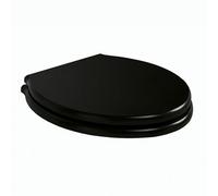 Ideal Standard Waverley Black D-Shaped Standard Close Toilet Seat