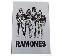 Ideal Stencils Ramones Band Painting Stencil - Reusable Plastic Mylar Stencil - 17x22cm Design - Walls, Fabric, Furniture
