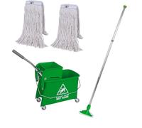 Ideal365 Kentucky Professional Floor Mop and Bucket Set on Wheels