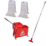 Ideal365 Kentucky Professional Floor Mop and Bucket Set on Wheels