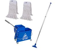 Ideal365 Kentucky Professional Floor Mop and Bucket Set on Wheels
