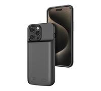 Idealforce Battery Charger Case for iPhone 15 Pro Max, 5200mAh Smart Portable Rechargeable Charging Case,Extended Battery Pack Compatible with iPhone 15 pro Max,Black (for iPhone 15 Pro Max)
