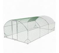 IDEALHOUSE Metal Mesh Walk In Chicken Run Coop with Cover - 9.8 x 19.7FT | Poultry Coops & Cages Enclosure for Rabbits,Chicken,Duck,Hen Animal House for Yard/Farm
