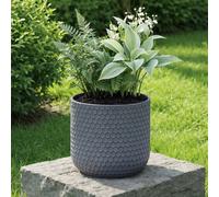 Idealist™ 19Cm Planter, Sage Green Reinforced Stone Cylinder Outdoor Plant Pot D19 H19 Cm, 6L