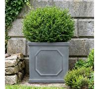 Idealist™ 37Cm Square Planter, Grey Reinforced Stone Chelsea Planter Box, Garden Planter, Faux Lead Outdoor Plant Pot