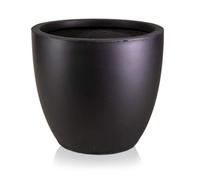 Idealist™ 40Cm Plant Pot, Black Light Concrete Garden Planter For Trees, Outdoor Egg Round Flower Pot D40 H36 Cm, 45L