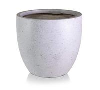 Idealist™ 40Cm Plant Pot, Speckled Grey Reinforced Stone Garden Planter, Round Outdoor Plant Pot D40 H36 Cm, 45L