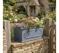 Idealist™ 60Cm Planter, Grey Light Concrete Garden Trough, Rectangular Planter, Outdoor Large Plant Pot L60 W30 H30 Cm, 54L