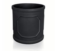 Idealist™ (Dia) 33Cm Plant Pot, Charcoal Grey Reinforced Stone Chelsea Cylinder Planter, Outdoor Plant Pot W37 H37 Cm, 39L