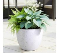 IDEALIST Plant Pots 30cm Plant Pot, Speckled Grey Reinforced Stone, 19L
