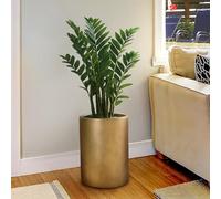 IDEALIST Plant Pots Indoor Plant Pot 45cm Tall, Gold Reinforced Stone, 16L