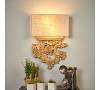 Ideallux Delicately designed Peter fabric wall light