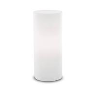 Ideallux Edo table lamp made of white glass, 23 cm high