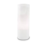 Ideal Lux Edo Single Light Large Table Lamp in a White Glass Finish