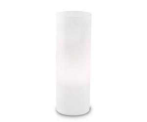 Ideallux Edo table lamp made of white glass, 35 cm high