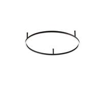 Ideallux Ideal Lux LED ceiling lamp Oracle Slim Ø 70 cm black 3,000K