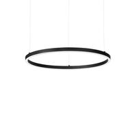 Ideal Lux Lighting Oracle Integrated Led Circle Ceiling Pendant Lamp 1 Light Bla