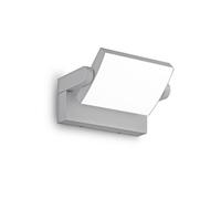 Ideallux Ideal Lux LED outdoor wall light Swipe, grey, IP54, 3,000 K