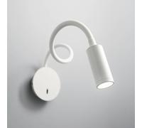 Ideallux Ideal Lux LED wall lamp Focus 2, white, 55 cm, flexible arm