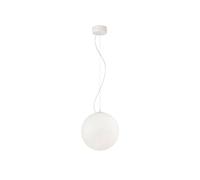 Mapa 30 Glass Ceiling Pendant Light - White