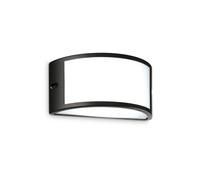 Ideallux Ideal Lux Rex 1 outdoor wall light, black, aluminium, IP44, E27
