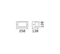 Ideallux Ideal Lux Rex 1 outdoor wall light, white, aluminium, IP44, E27