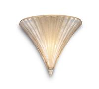 Ideal Lux Santa Small Single Light Wall Fitting With Gold Glass Shade