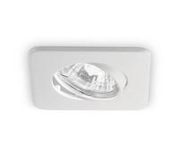 Ideallux Lounge downlight, square, white